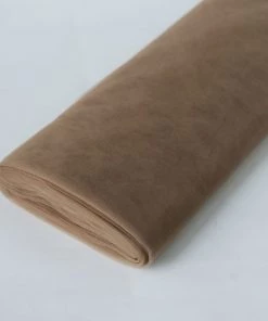 HIER_5210 54"x40 Yards Natural Tulle Fabric Bolt, Sheer Fabric Spool Roll For Crafts