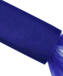 HIER_5210 Fabric Bolts & Bags 54"x40 Yards Royal Blue Tulle Fabric Bolt, Sheer Fabric Spool Roll For Crafts