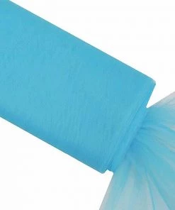 HIER_5210 54"x40 Yards Turquoise Tulle Fabric Bolt, Sheer Fabric Spool Roll For Crafts Fabric Bolts & Bags