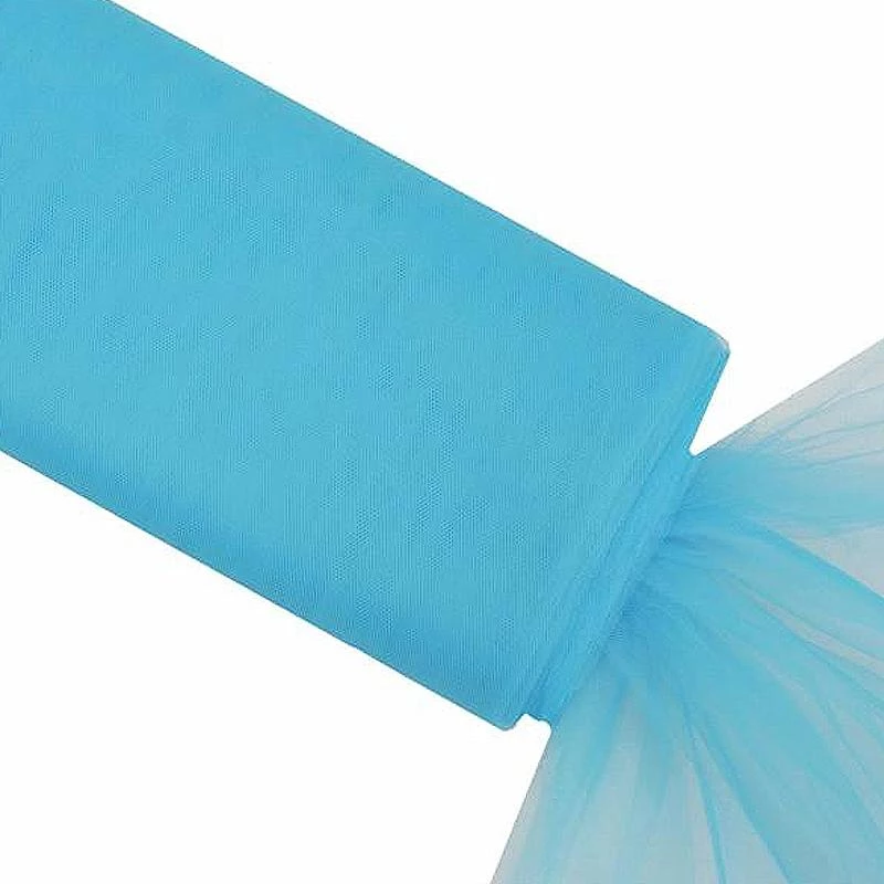 HIER_5210 54"x40 Yards Turquoise Tulle Fabric Bolt, Sheer Fabric Spool Roll For Crafts Fabric Bolts & Bags 1 HIER_5210 54"x40 Yards Turquoise Tulle Fabric Bolt, Sheer Fabric Spool Roll For Crafts Fabric Bolts & Bags