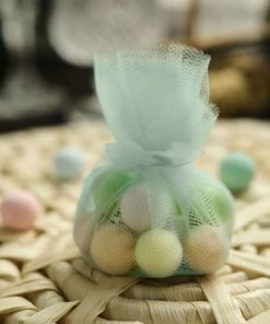 HIER_5220 25 Pack | 9" Mint Sheer Nylon Tulle Circles Favor Wrap Craft Fabric, DIY Candy Favor Wraps Tabletop Decor 21 HIER_5220 25 Pack | 9