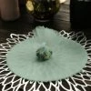 HIER_5220 25 Pack | 9" Mint Sheer Nylon Tulle Circles Favor Wrap Craft Fabric, DIY Candy Favor Wraps Tabletop Decor