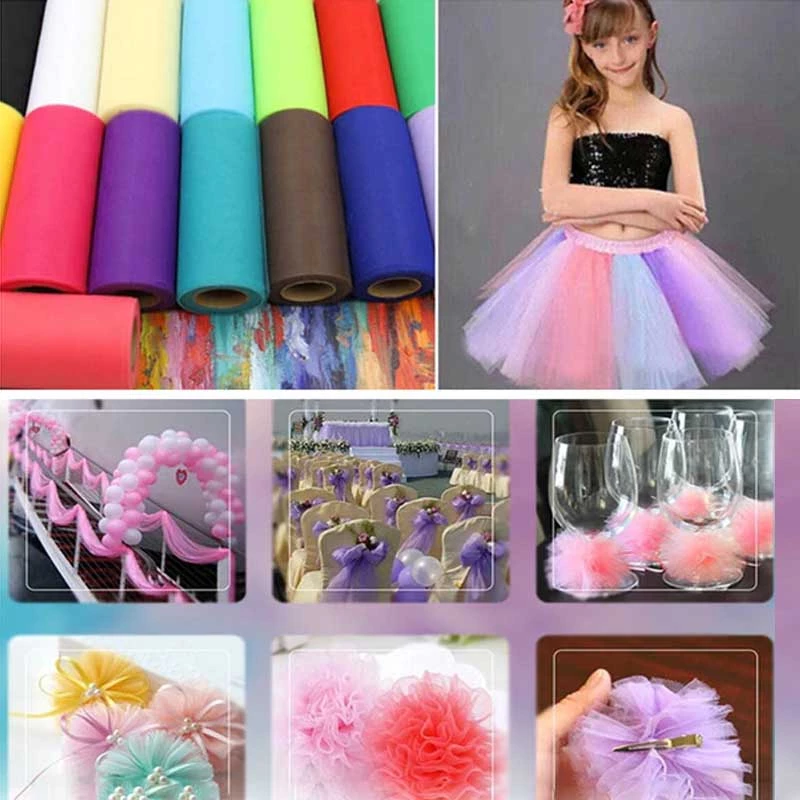 HIER_5220 Fabric Bolts & Bags 9"x100 Yards Pink Tulle Fabric Bolt, Sheer Fabric Spool Roll For Crafts 7 HIER_5220 Fabric Bolts & Bags 9"x100 Yards Pink Tulle Fabric Bolt, Sheer Fabric Spool Roll For Crafts