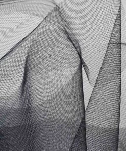 HIER_5220 Fabric Bolts & Bags 9"x100 Yards Black Tulle Fabric Bolt, Sheer Fabric Spool Roll For Crafts 10 HIER_5220 Fabric Bolts & Bags 9