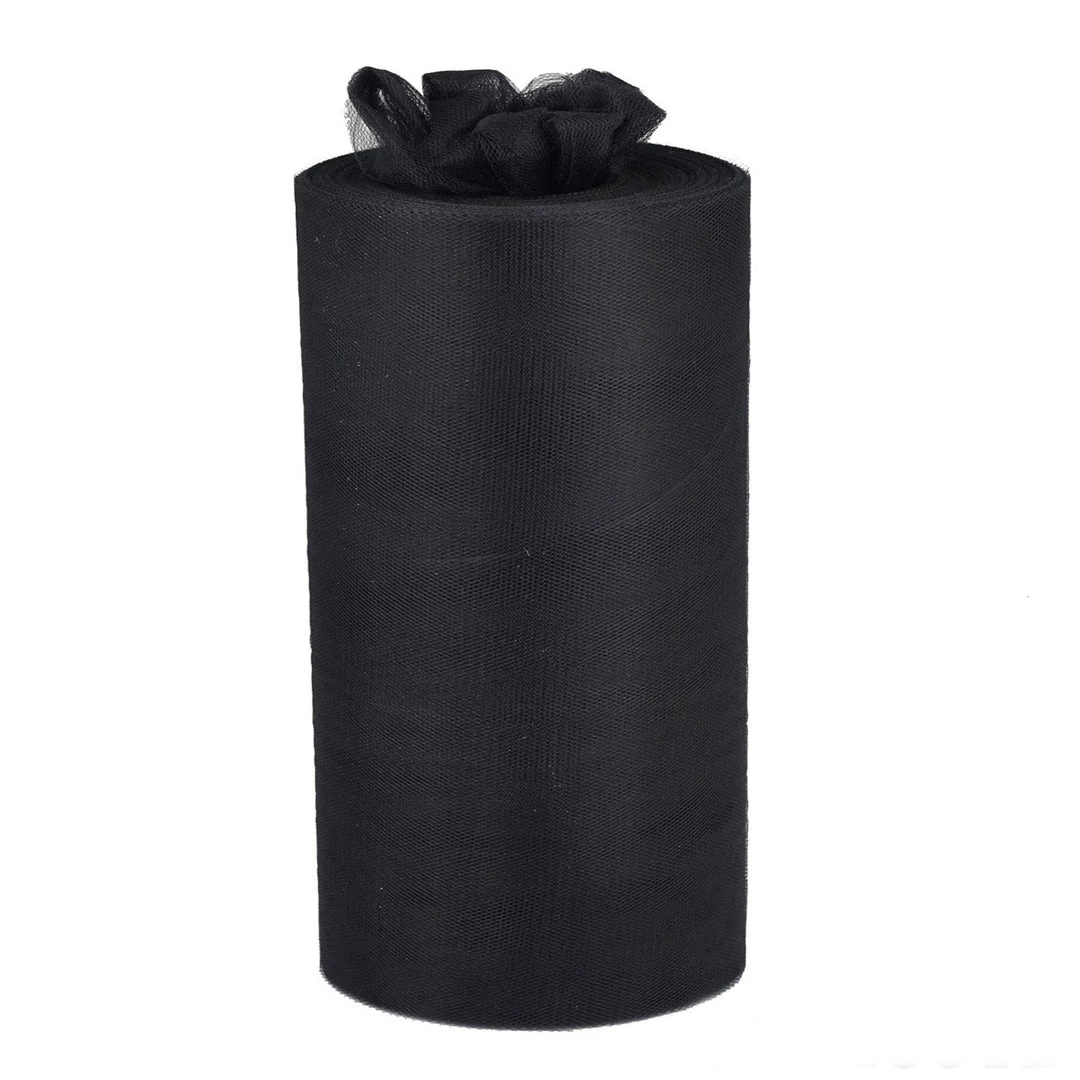HIER_5220 Fabric Bolts & Bags 9"x100 Yards Black Tulle Fabric Bolt, Sheer Fabric Spool Roll For Crafts 1 HIER_5220 Fabric Bolts & Bags 9"x100 Yards Black Tulle Fabric Bolt, Sheer Fabric Spool Roll For Crafts