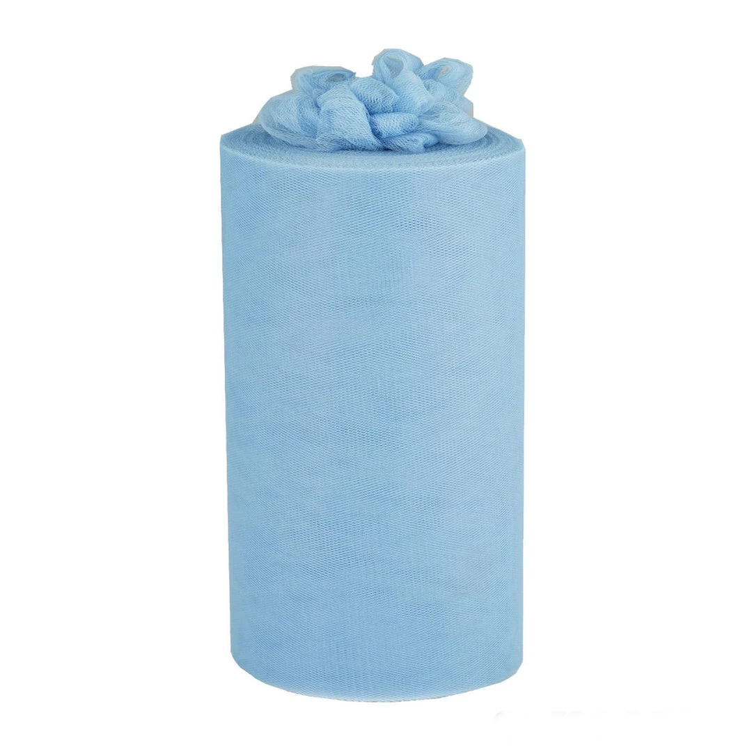 HIER_5220 9"x100 Yards Blue Tulle Fabric Bolt, Sheer Fabric Spool Roll For Crafts 1 HIER_5220 9"x100 Yards Blue Tulle Fabric Bolt, Sheer Fabric Spool Roll For Crafts