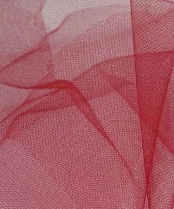 HIER_5220 9"x100 Yards Burgundy Tulle Fabric Bolt, Sheer Fabric Spool Roll For Crafts 10 HIER_5220 9