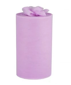 HIER_5220 9"x100 Yards Lavender Tulle Fabric Bolt, Sheer Fabric Spool Roll For Crafts Fabric Bolts & Bags