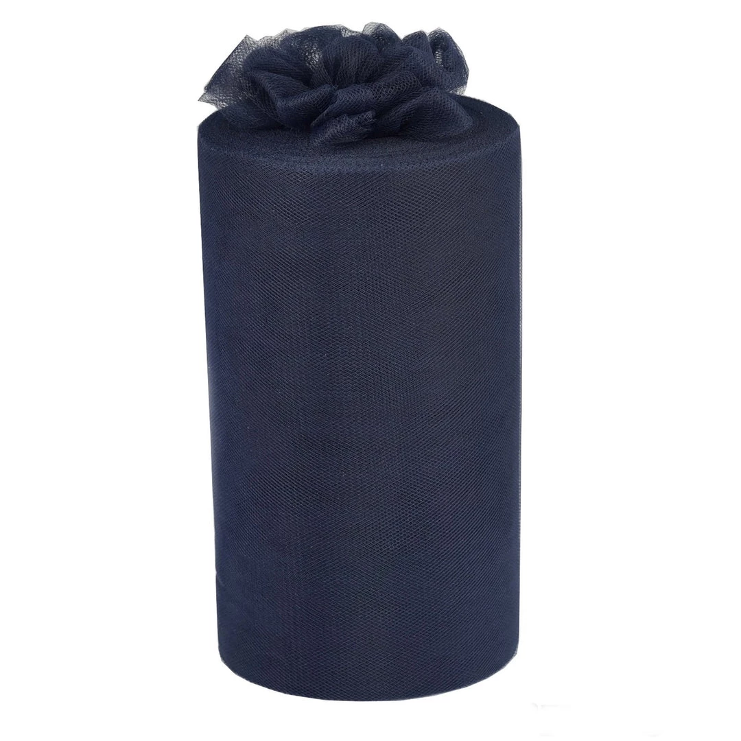 HIER_5220 9"x100 Yards Navy Blue Tulle Fabric Bolt, Sheer Fabric Spool Roll For Crafts 1 HIER_5220 9"x100 Yards Navy Blue Tulle Fabric Bolt, Sheer Fabric Spool Roll For Crafts