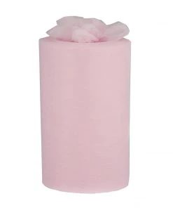 HIER_5220 Fabric Bolts & Bags 9"x100 Yards Pink Tulle Fabric Bolt, Sheer Fabric Spool Roll For Crafts