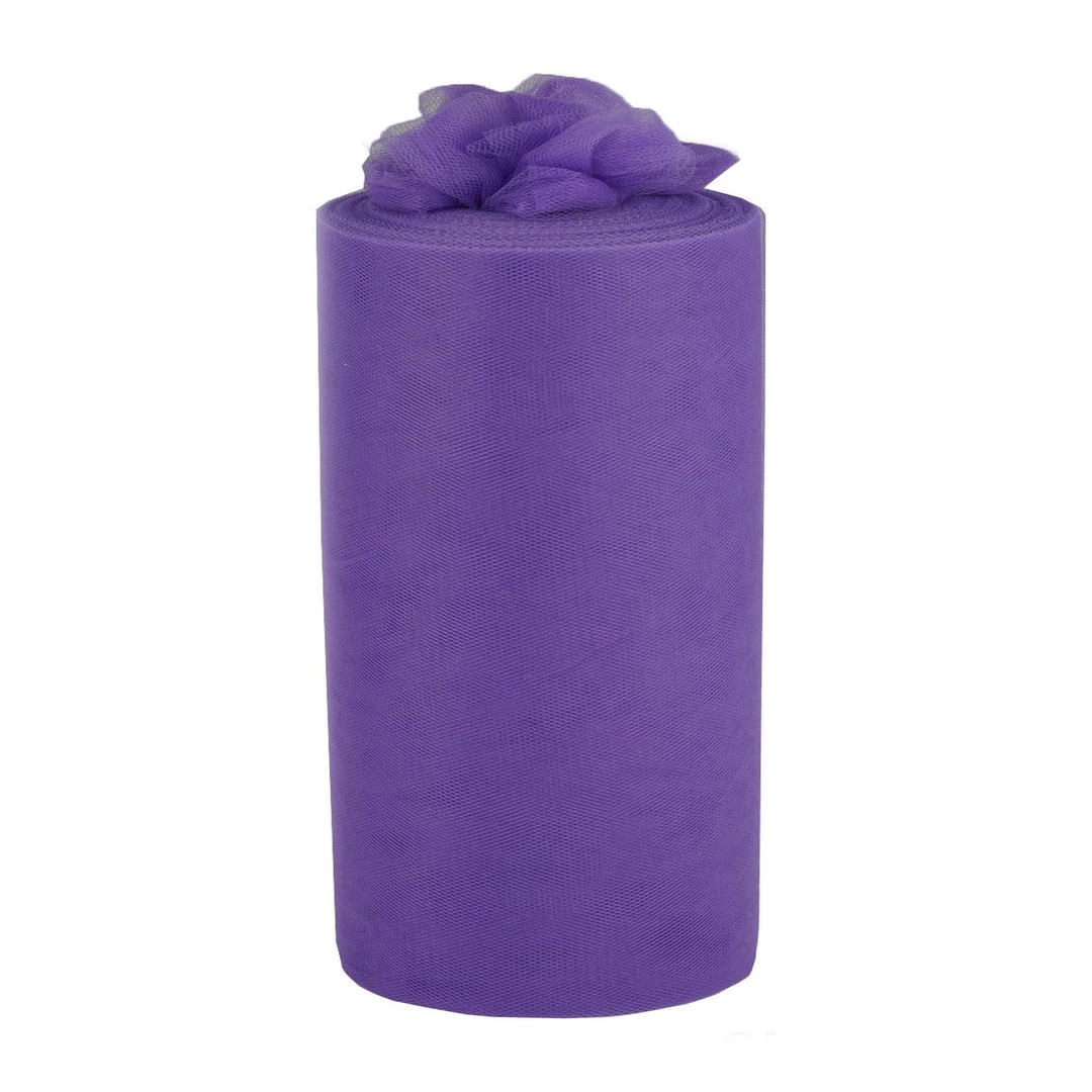 HIER_5220 9"x100 Yards Purple Tulle Fabric Bolt, Sheer Fabric Spool Roll For Crafts 1 HIER_5220 9"x100 Yards Purple Tulle Fabric Bolt, Sheer Fabric Spool Roll For Crafts