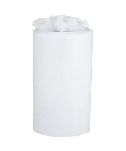 HIER_5220 9"x100 Yards White Tulle Fabric Bolt, Sheer Fabric Spool Roll For Crafts