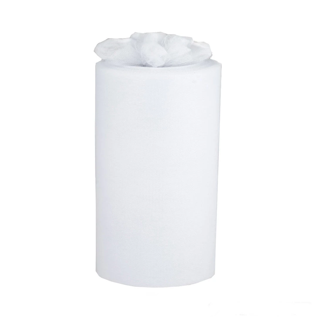 HIER_5220 9"x100 Yards White Tulle Fabric Bolt, Sheer Fabric Spool Roll For Crafts 1 HIER_5220 9"x100 Yards White Tulle Fabric Bolt, Sheer Fabric Spool Roll For Crafts