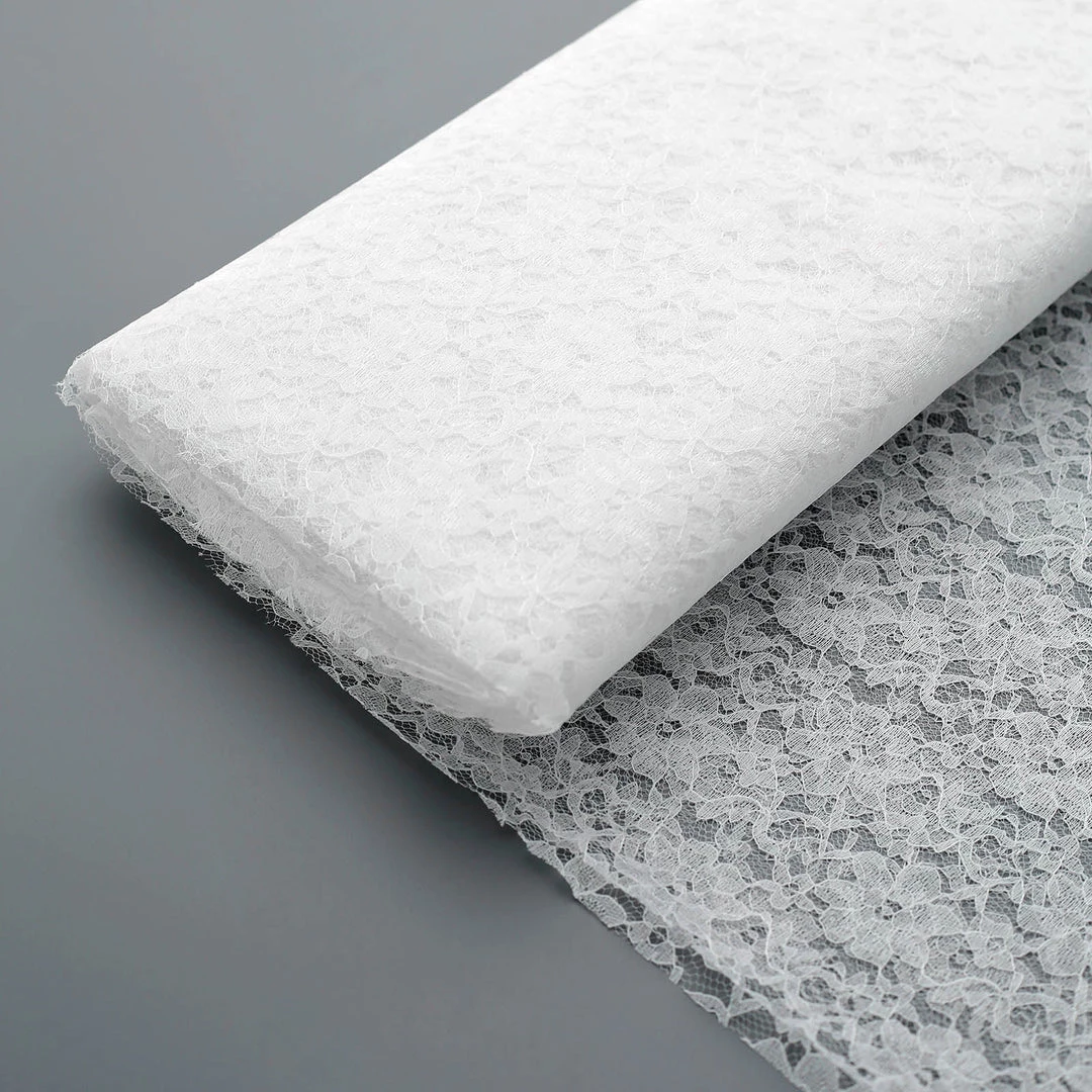 HIER_5210 Fabric Bolts & Bags 56"x15 Yards White Lace Fabric Bolt 6 HIER_5210 Fabric Bolts & Bags 56"x15 Yards White Lace Fabric Bolt