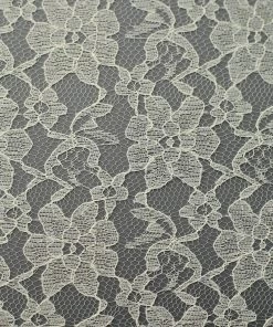 HIER_5210 6" X 10 Yards Ivory Floral Lace Fabric Bolt 18 HIER_5210 6