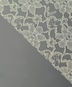 HIER_5210 6" X 10 Yards Ivory Floral Lace Fabric Bolt 19 HIER_5210 6
