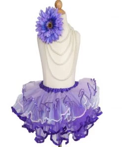 HIER_3500 Big Clearance Sale Violet Amethyst Purple Girls Tutu Skirt