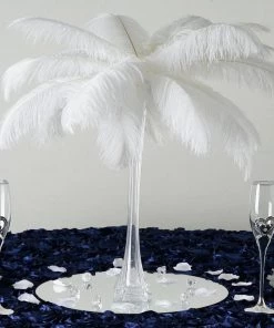 HIER_4810 12 Pack | 16" Clear Eiffel Tower Glass Flower Vase