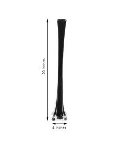 HIER_4810 12 Pack | 20" Black Eiffel Tower Glass Flower Vase Chargers & Centerpieces 11 HIER_4810 12 Pack | 20