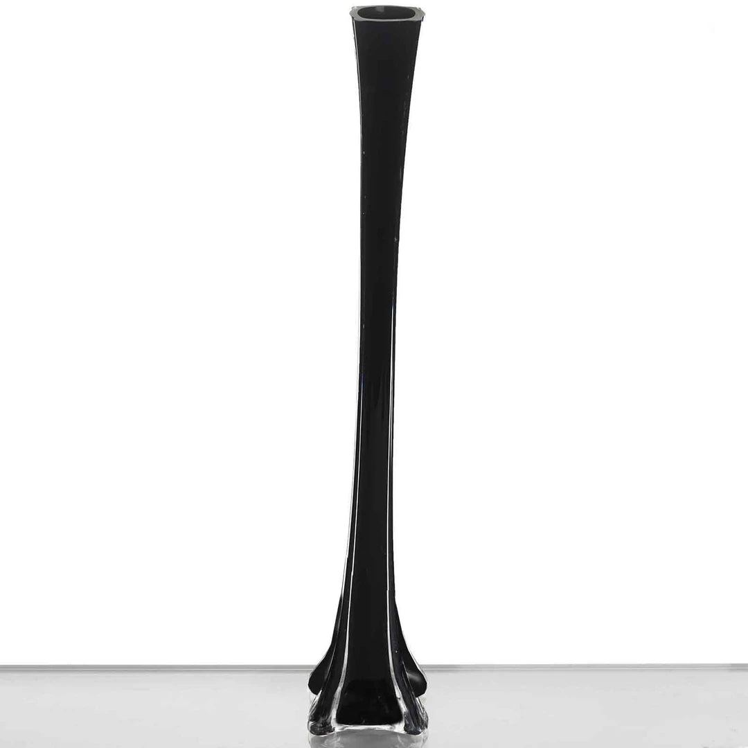 HIER_4810 12 Pack | 20" Black Eiffel Tower Glass Flower Vase Chargers & Centerpieces 7 HIER_4810 12 Pack | 20" Black Eiffel Tower Glass Flower Vase Chargers & Centerpieces