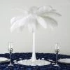 HIER_4810 Chargers & Centerpieces 12 Pack | 20" White Eiffel Tower Glass Florist Vases