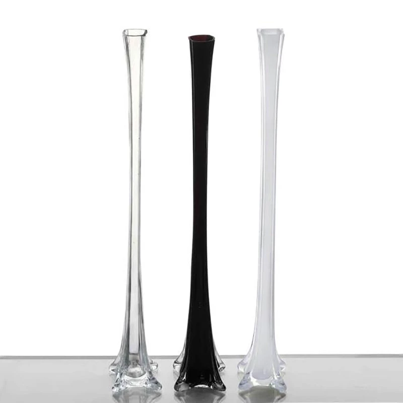 HIER_4810 Chargers & Centerpieces 6 Pack | 28" White Glass Flower Eiffel Tower Vases 7 HIER_4810 Chargers & Centerpieces 6 Pack | 28" White Glass Flower Eiffel Tower Vases