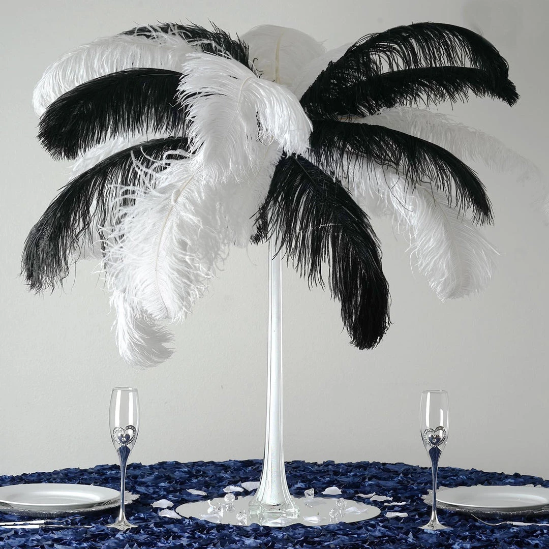 HIER_4810 Chargers & Centerpieces 6 Pack | 28" White Glass Flower Eiffel Tower Vases 1 HIER_4810 Chargers & Centerpieces 6 Pack | 28" White Glass Flower Eiffel Tower Vases