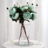 HIER_4810 Chargers & Centerpieces 2 Pack | 11" Flared Neck Heavy Duty Clear Glass Vases