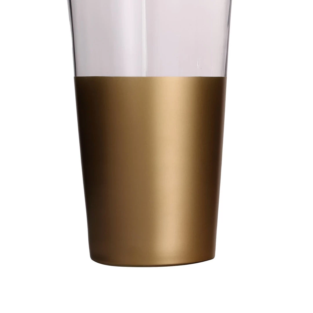 HIER_4810 Chargers & Centerpieces 2 Pack | 12" Gold Dipped Bud Vases | Cylinder Vases | Glass Vase Flower Centerpieces 10 HIER_4810 Chargers & Centerpieces 2 Pack | 12" Gold Dipped Bud Vases | Cylinder Vases | Glass Vase Flower Centerpieces