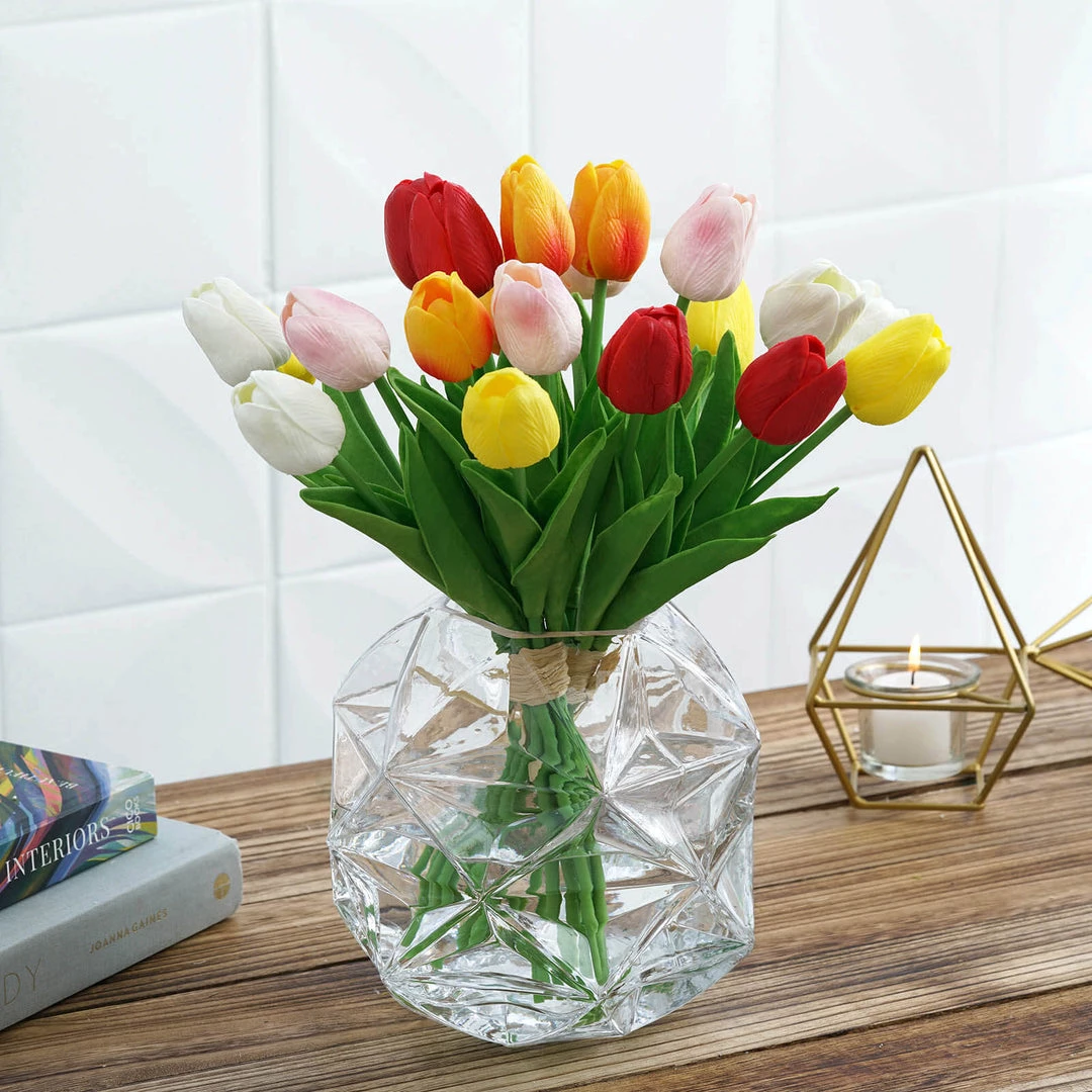 HIER_5200 2 Pack | 7" Honeycomb Glass Geometric Vases | Heavy Duty Glass Candle Holder | Table Top Terrariums Chargers & Centerpieces 11 HIER_5200 2 Pack | 7" Honeycomb Glass Geometric Vases | Heavy Duty Glass Candle Holder | Table Top Terrariums Chargers & Centerpieces