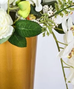 HIER_4820 Glass & Metal Floral Vases 24