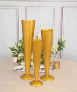 HIER_4820 Glass & Metal Floral Vases 24