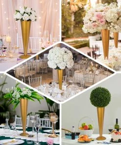 HIER_4820 Glass & Metal Floral Vases 24