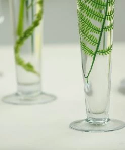 HIER_4810 Chargers & Centerpieces 6 Pack | 20'' Clear Heavy Duty Trumpet Glass Vase