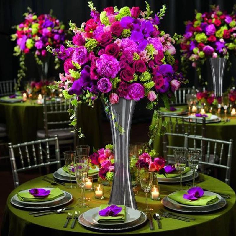 HIER_4810 6 Pack | 24" Heavy Duty Hour Glass Vase 12 HIER_4810 6 Pack | 24" Heavy Duty Hour Glass Vase