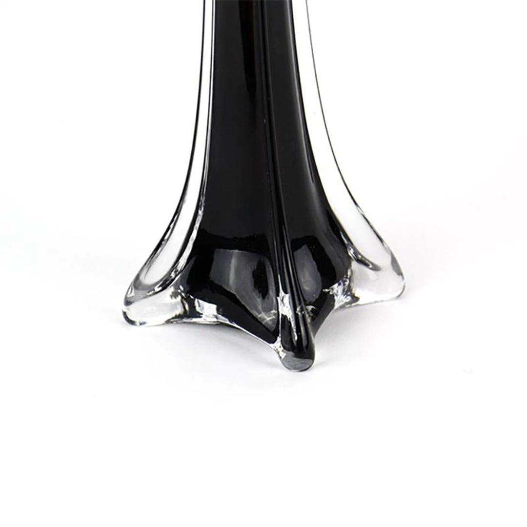 HIER_4810 12 Pack | 24" Black Eiffel Tower Glass Flower Vase 6 HIER_4810 12 Pack | 24" Black Eiffel Tower Glass Flower Vase