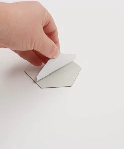 HIER_3400 12 Pack | 3" Hexagon Mirror Wall Stickers, Acrylic Removable Wall Decals For Home Decor Chargers & Centerpieces