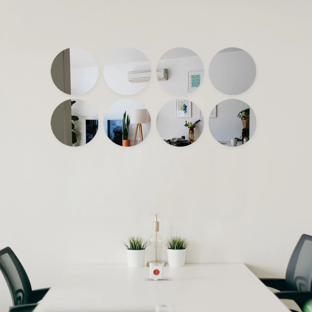 HIER_3400 Chargers & Centerpieces 12 Pack | 10" Round Mirror Wall Stickers, Acrylic Removable Wall Decals For Home Decor 7 HIER_3400 Chargers & Centerpieces 12 Pack | 10" Round Mirror Wall Stickers, Acrylic Removable Wall Decals For Home Decor