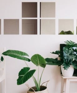 HIER_3400 12 Pack | 14"x14" Square Mirror Wall Stickers, Acrylic Removable Wall Decals For Home Decor 21 HIER_3400 12 Pack | 14