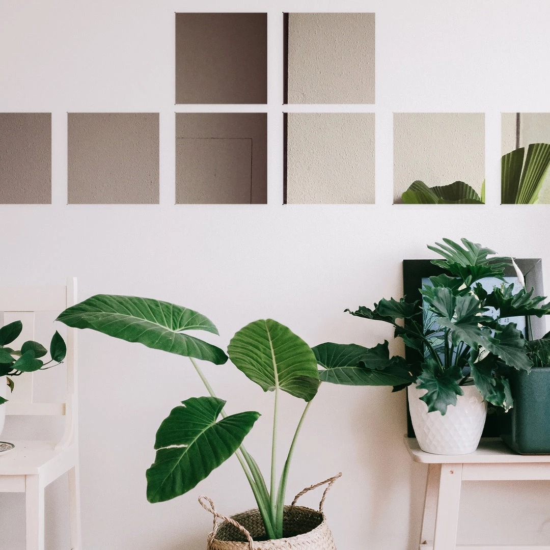 HIER_3400 12 Pack | 14"x14" Square Mirror Wall Stickers, Acrylic Removable Wall Decals For Home Decor 7 HIER_3400 12 Pack | 14"x14" Square Mirror Wall Stickers, Acrylic Removable Wall Decals For Home Decor