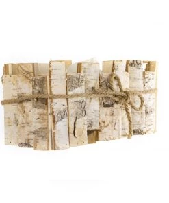 HIER_4320 5" Tall Natural Wooden Candle Holders With Plastic Lining | Flower Vase | Rustic Wedding Centerpieces Chargers & Centerpieces 14 HIER_4320 5