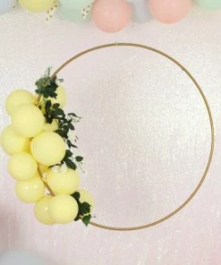 HIER_3400 32" Gold Heavy Duty Metal Hoop Wreath | Floral Hoop 35 HIER_3400 32