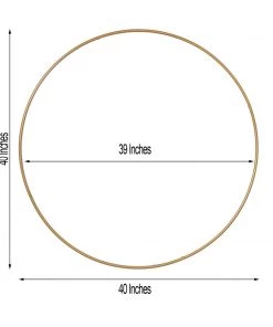 HIER_3400 Floral Supplies 40" Gold Heavy Duty Metal Hoop Wreath | Floral Hoop 26 HIER_3400 Floral Supplies 40