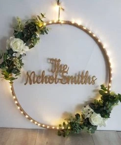 HIER_3400 32" Gold Heavy Duty Metal Hoop Wreath | Floral Hoop 40 HIER_3400 32