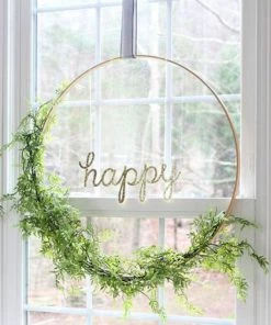 HIER_3400 Floral Supplies 24" Gold Heavy Duty Metal Hoop Wreath | Floral Hoop