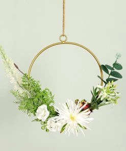HIER_3400 32" Gold Heavy Duty Metal Hoop Wreath | Floral Hoop 52 HIER_3400 32