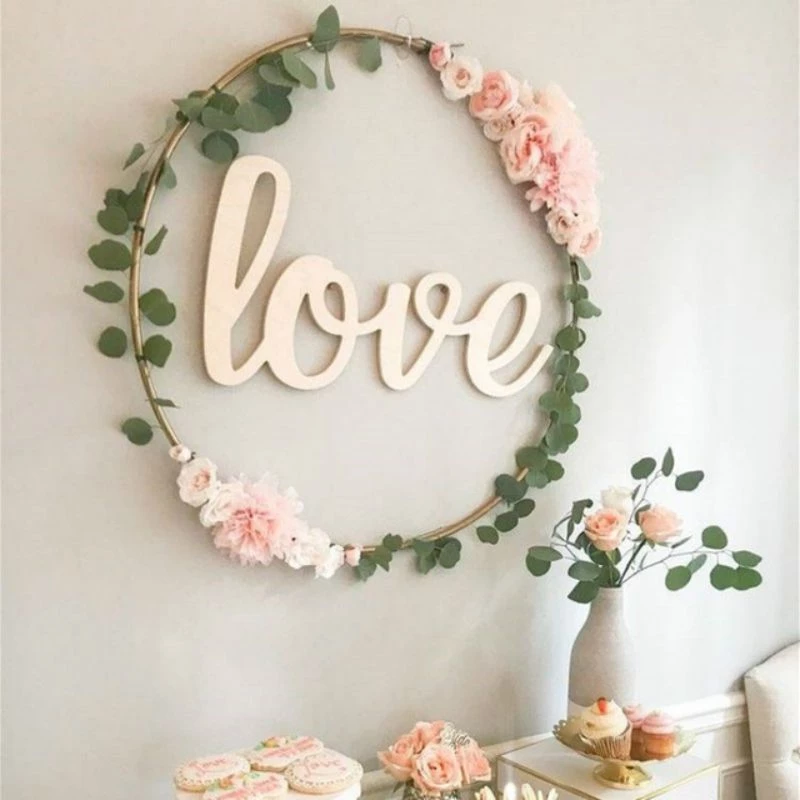 HIER_3400 40" Rose Gold Heavy Duty Metal Hoop Wreath | Floral Hoop Floral Supplies 2 HIER_3400 40" Rose Gold Heavy Duty Metal Hoop Wreath | Floral Hoop Floral Supplies