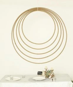 HIER_3400 Floral Supplies 28" Gold Heavy Duty Metal Hoop Wreath | Floral Hoop 36 HIER_3400 Floral Supplies 28