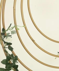 HIER_3400 32" Gold Heavy Duty Metal Hoop Wreath | Floral Hoop 48 HIER_3400 32