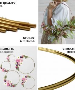 HIER_3400 40" Rose Gold Heavy Duty Metal Hoop Wreath | Floral Hoop Floral Supplies 28 HIER_3400 40